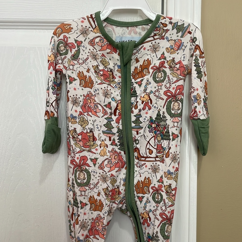 Newborn. Main Street Smocking Co. Bamboo sleeper. Excellent condition.
